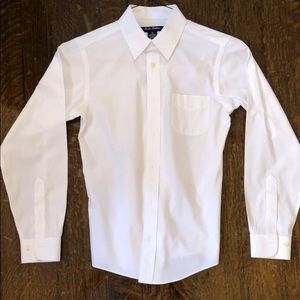 Brooks Brothers White Collard Boys Shirt